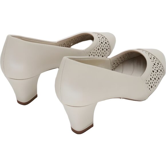 Easy Street Neva Cap Toe Comfort Pumps Bone Women's US 9.5M - Picture 3 of 6